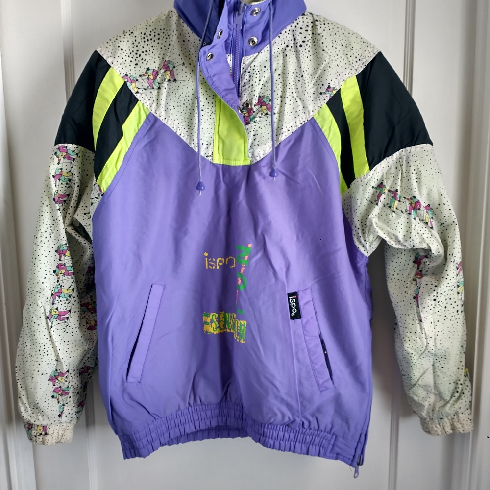Women's Purple and Green Ski Jacket